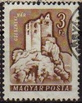 Hungria 1960 Scott 1285 Sello Castillo Caesznek vert usado Magyar Posta M-1654 Ungarn Hungary Hongrie Ungheria Hongarije 